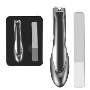 

High Quality 1 Set Manicure Accessories Nail Clippers File Anti-splash Portable for Women Home Professional Manicure Beauty Tool