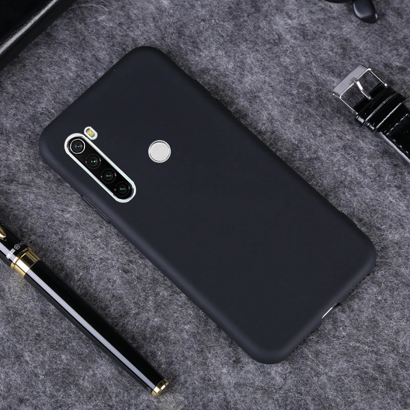 000 Lamo чехол матовый чехол для телефона Xiaomi Redmi Note 8T Мягкий силиконовый чехол для Redmi Note 8T 8 8A простой черный художественный чехол - Цвет: 000