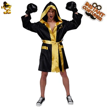 

Men World Champion Costume Masquerade Carnival Party Adult Boxer Clothes Suit