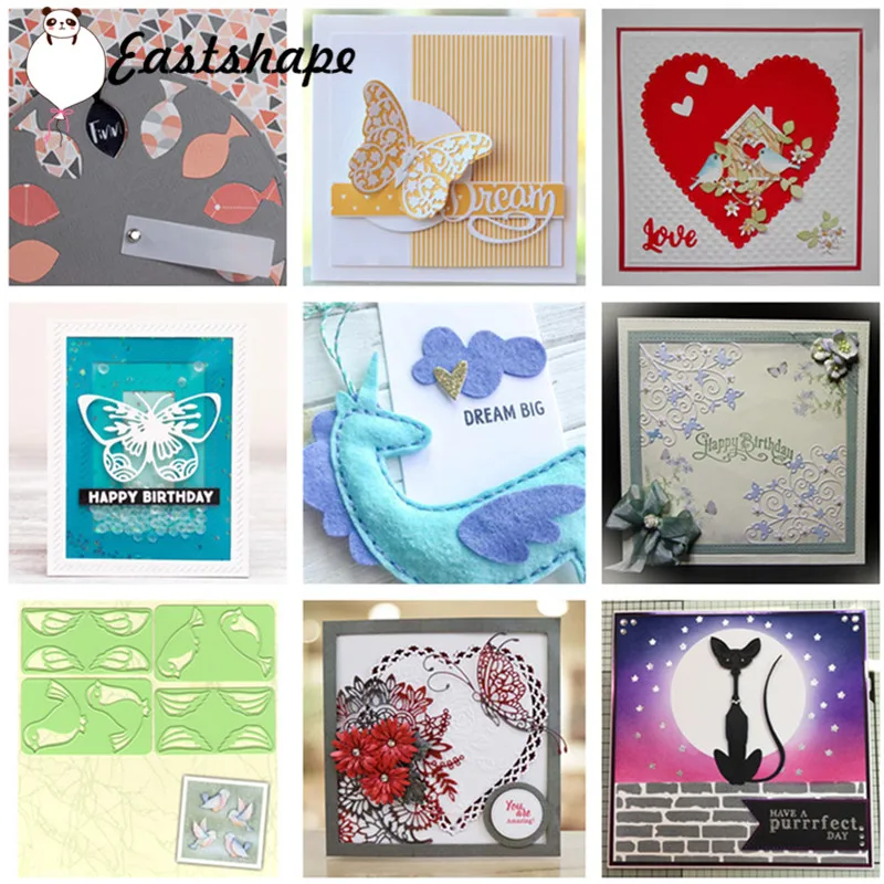 

Eastshape Animal Butterfly Corner metal Cutting Dies new 2019 for dies Scrapbooking Card Making Album Embossing Crafts Diecut