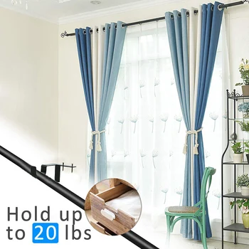 

New Hot 2 Pcs Curtain Rod Brackets Heavy Duty Holders Metal Wall Brackets Pole Holder with Screw USJ99