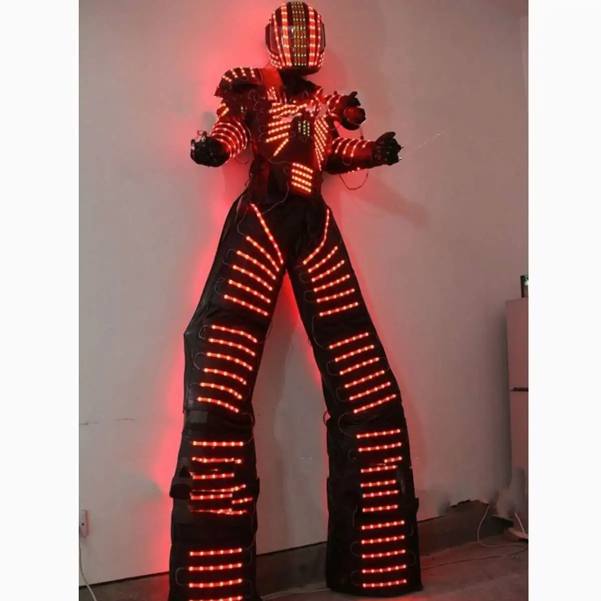 Светодиодный костюм робота Дэвида гетты костюм с подсветкой криоман робот рейв бальный костюм робота из светодиодов светильник одежда светодиодные костюмы роботов