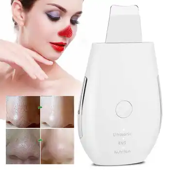 

Household Ultrasonic Skin Scrubber EMS Micro-Current Blackhead Removal Face Pore Cleaner Face Cleaning Instrument Beauty Device