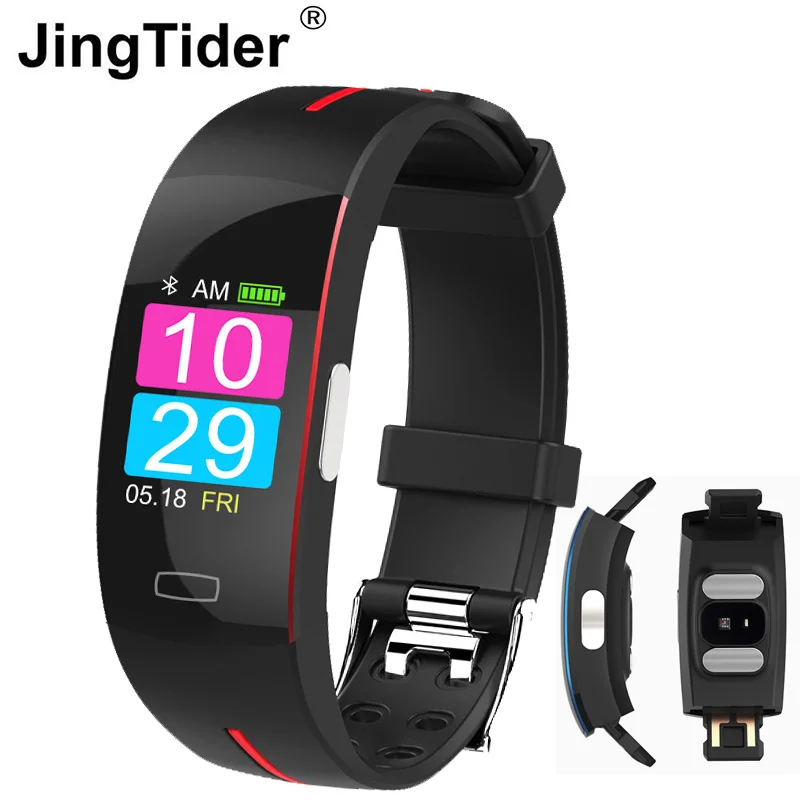 

JingTider P3 Smart Wristband ECG+PPG Heart Rate Blood Pressure Sport Smart Bracelet IP67 Waterpoof Fitness Tracker Smart Band