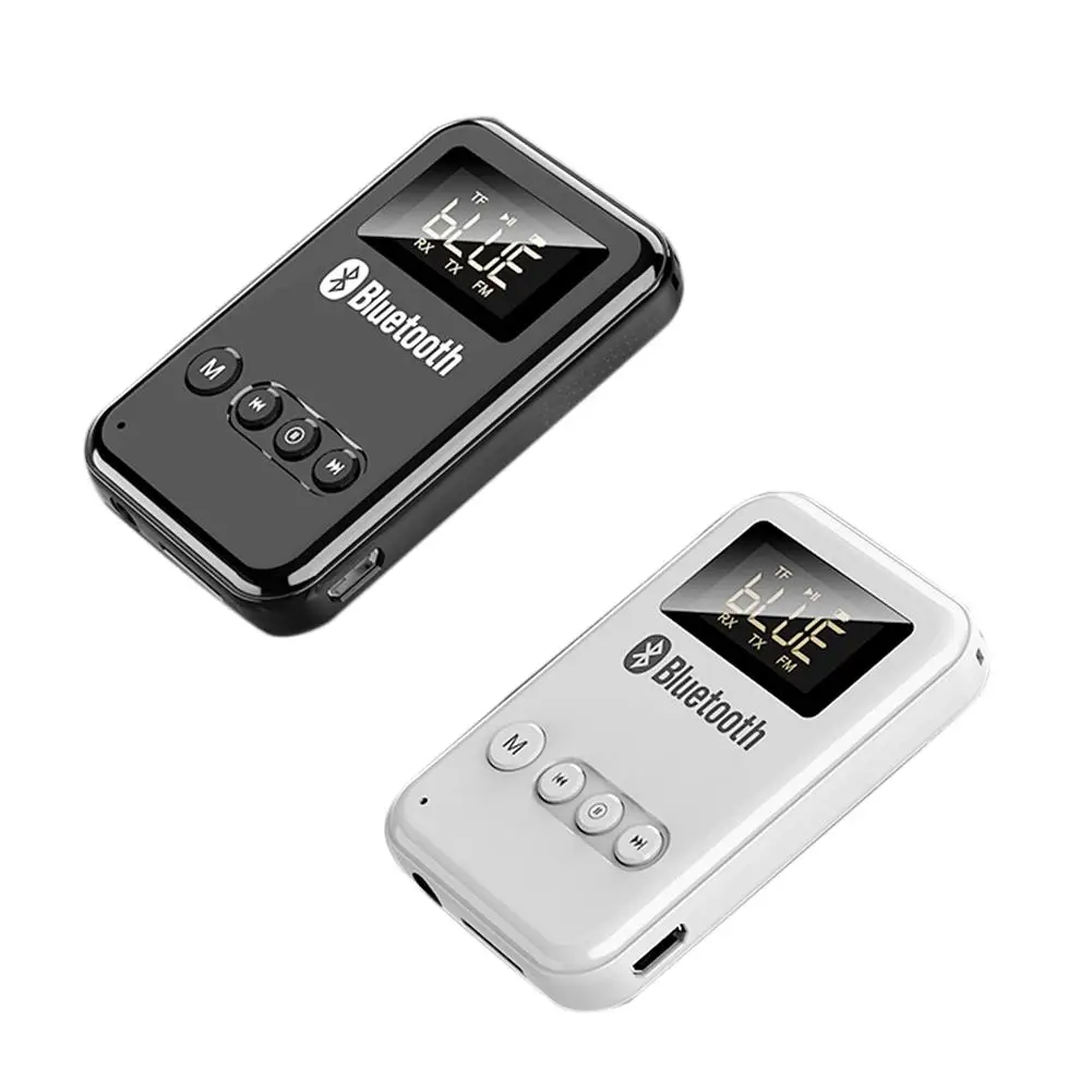 

Bluetooth 5.0 Audio Transmitter Receiver Adapter Portable 3 In1 Wireless Hifi Audio MP3 MP4 AVRCP A2DP Mode For TV Car Computer