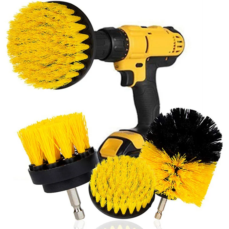 

3pcs Power Scrubber Brush Set for Bathroom Drill Brushes Cordless Attachment Kit Power Toilet Brush Electric Cleaning Brush
