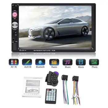 

2 Din Car Stereo Auto Radio AUX Audio without camera Bluetooth Touch Reverse Folder MP5 Player USB FM Radio Car Accessories