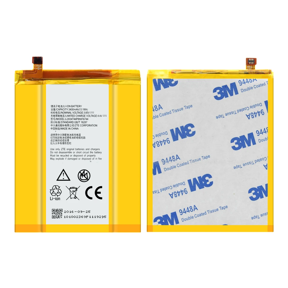 3400 мАч Li3934T44P8h876744 Замена батареи для zte Grand X Z988 Max2 ZMAX PRO Z981 Z963VL Z962BL батареи для мобильных телефонов