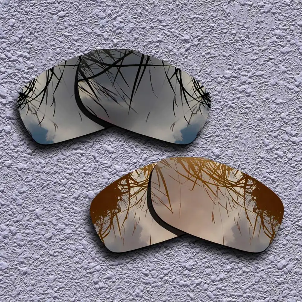 2 Pairs Polarized Replacement Lenses for Oakley Fives Squared Sunglasses- Multiple Choices - Цвет линз: Black-Brown