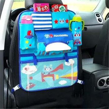 

Creative Cartoon Car Seat Back Organizer Hang Storage Bag Baby Kids Toys Travel Protector Cover Automobile Interior Accessories