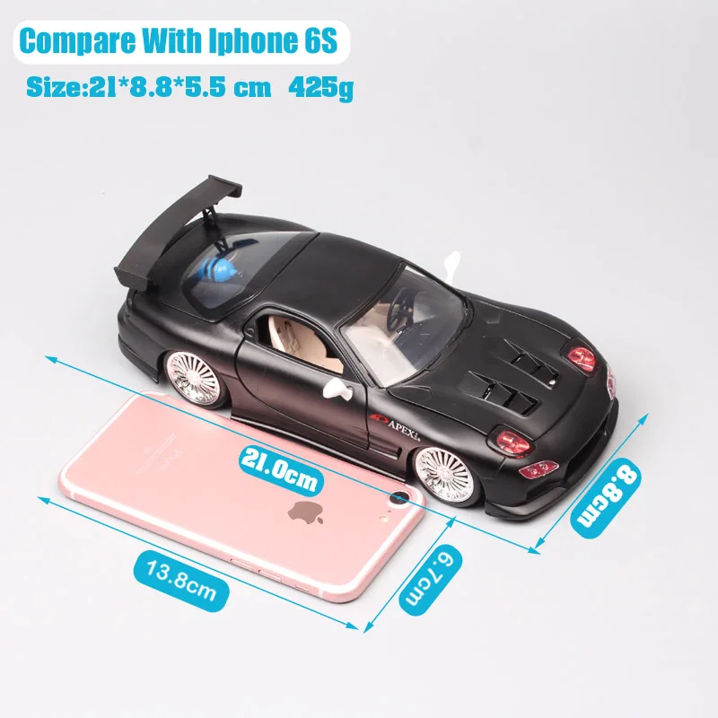 Jada 1:24 классические спортивные весы для Mazda FD и игрушечные машинки RX7 модель