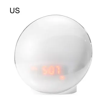 

Alarm Clock Wake Up Lamp Simulation of Sunrise and Sunset Nature Colorful Night Lamp and Nature Sounds FM Radioss