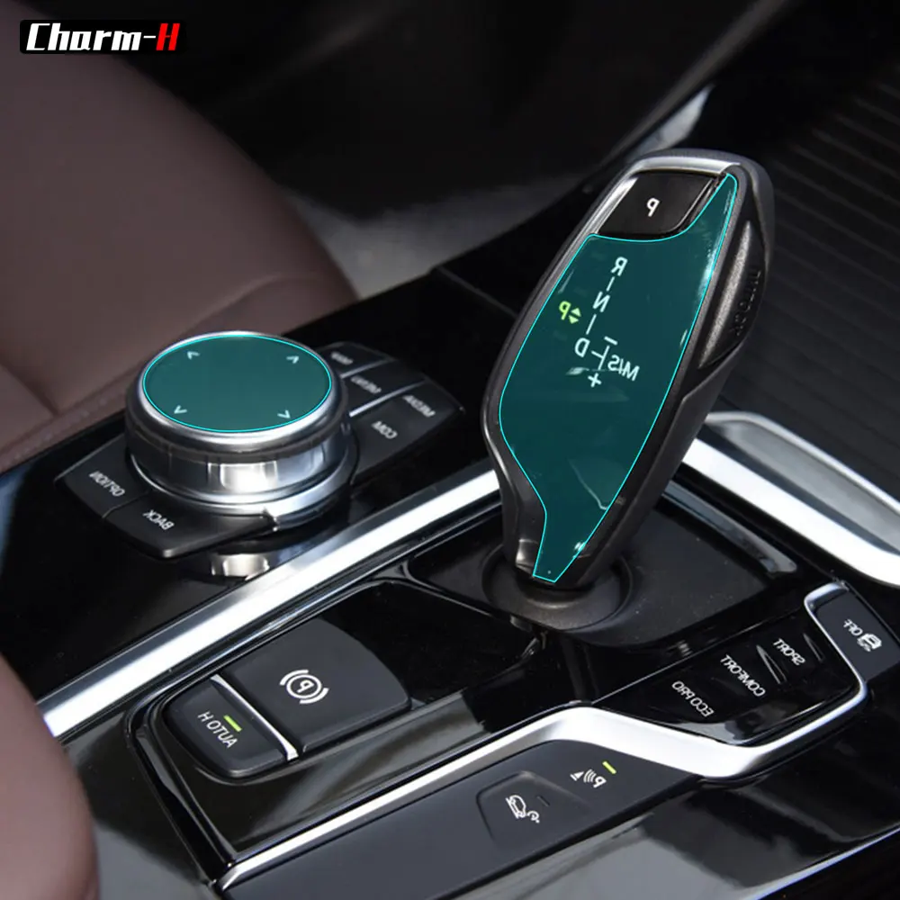 Invisible Center Console Gear Shift Knob Interior Trim TPU Protective Film Sticker for BMW X3 G01 RHD 2018 Styling Accessories