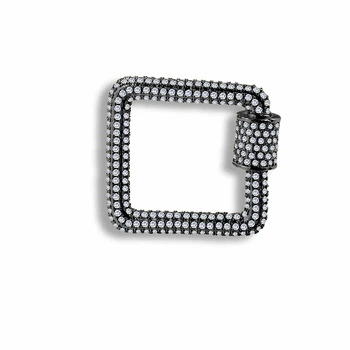 

DIY Chains Punk Jewelry Components Decorative Square Connector Fastener Screw Clasps Accessories For Handmade Necklace Making