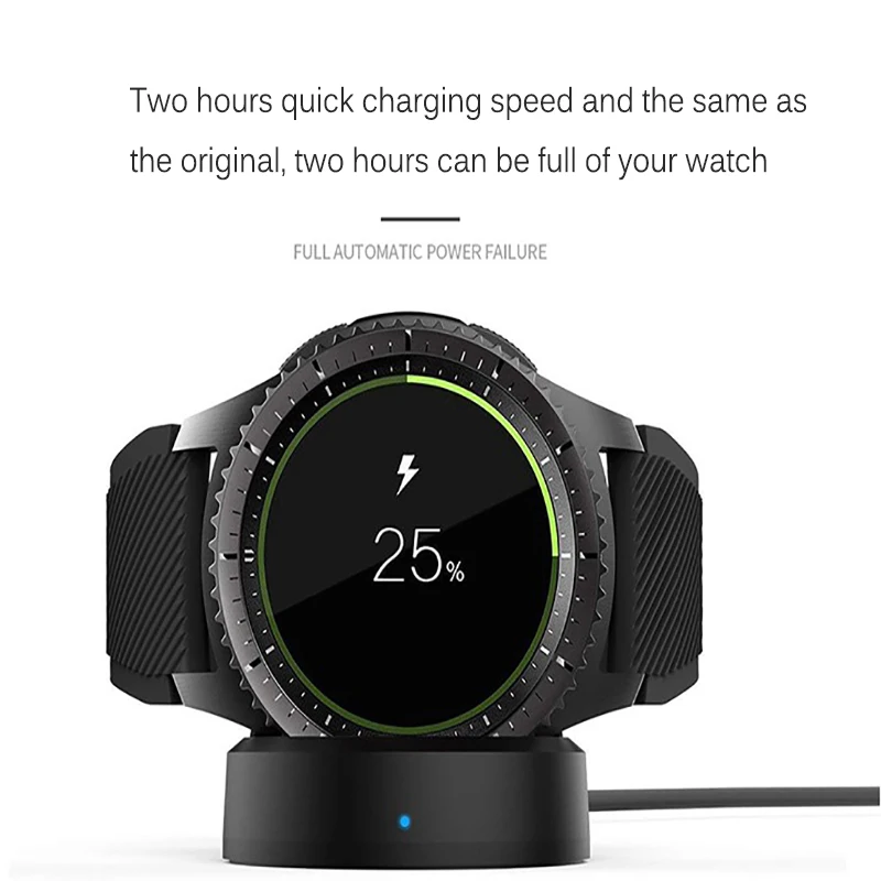 Беспроводной Зарядное устройство для samsung Galaxy Watch 42/46 мм Зарядка Док-станция для зарядки для samsung Galaxy смарт-часы Шестерни S2 S3 Ticwatch Moto 360 1 2