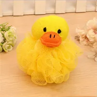 Yellow Губка в форме шарика для душа для младенцев, Хлопковое полотенце для мытья тела, брендовая щетка для ванны для новорожденного ребенка, детская Ванна для душа, уход за ванной - Цвет: Yellow