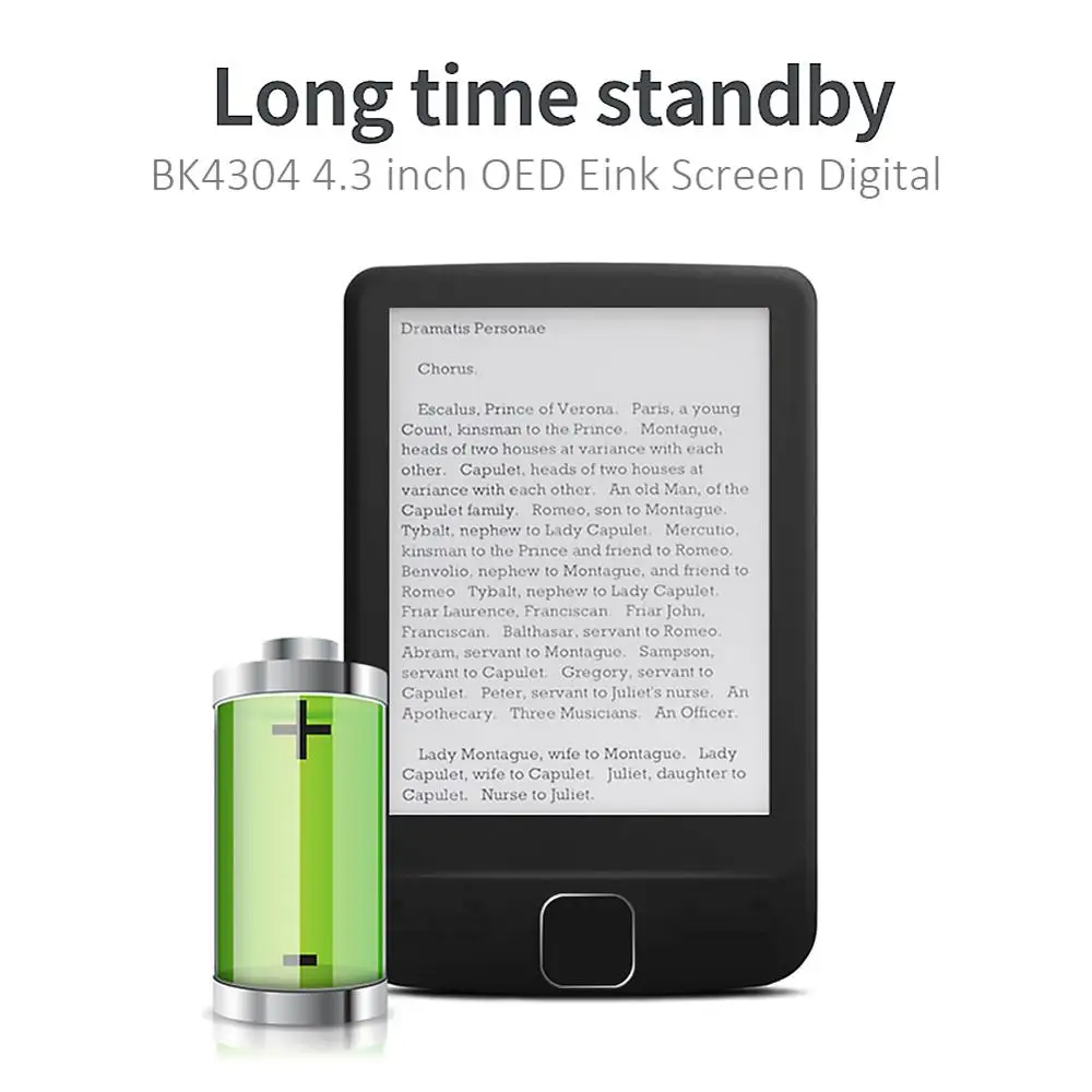 BK4304 4,3 дюймовый OED Eink экран цифровой смарт-электронная книга читатель дети чтение обзор электронная книга портативный смарт-электронная книга ридер электронная книга книга электронная