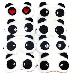 1pc Black Mask Bandage On Eyes For Sleeping Cartoon Panda Relaxing Ice Or Hot Compress Eyeshade Sleeping Mask