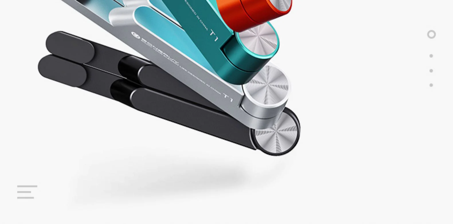 T1 Universal Mini Size Aluminum Portable Folding Desk Mount Holder Bracket Mobile Phone Cradle Foldable Stand for Cellphone iPad