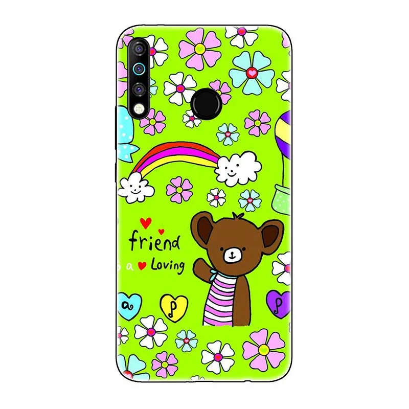 A302 TPU+ PC чехол для телефона Tecno Spark 4/Camon 12 Pro Camon12 Air Чехол с милым рисунком розы волка - Цвет: A302