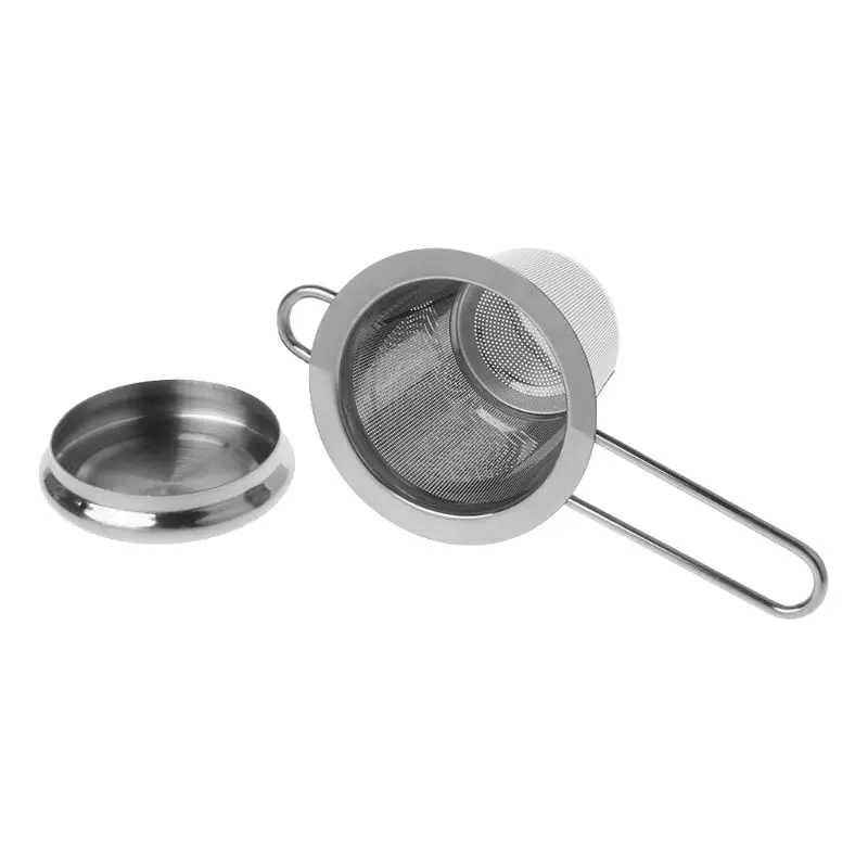 Reusable Mesh Tea Infuser Stainless Steel Strainer Loose Leaf Teapot Spice Filter Lid Cups Kitchen Accessories tea infuser,tea strainer,tea filter
