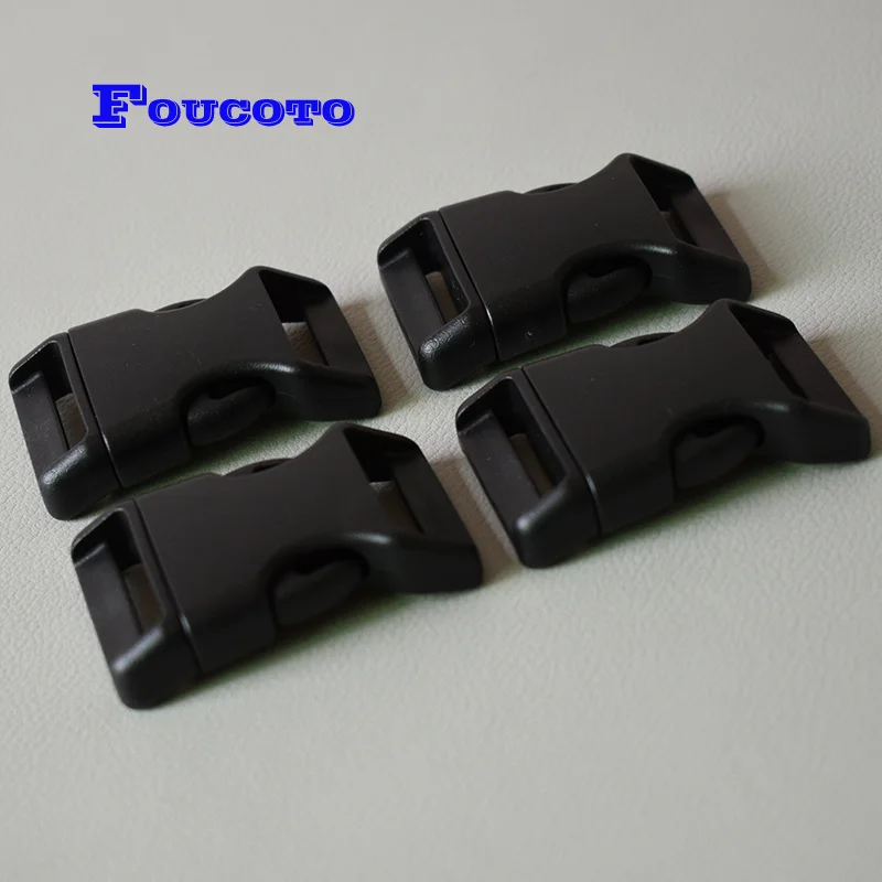 50pcs/lot plastic release buckle snap hook 25mm webbing DIY dog collar bags paracord backpack accessories safety belt buckle