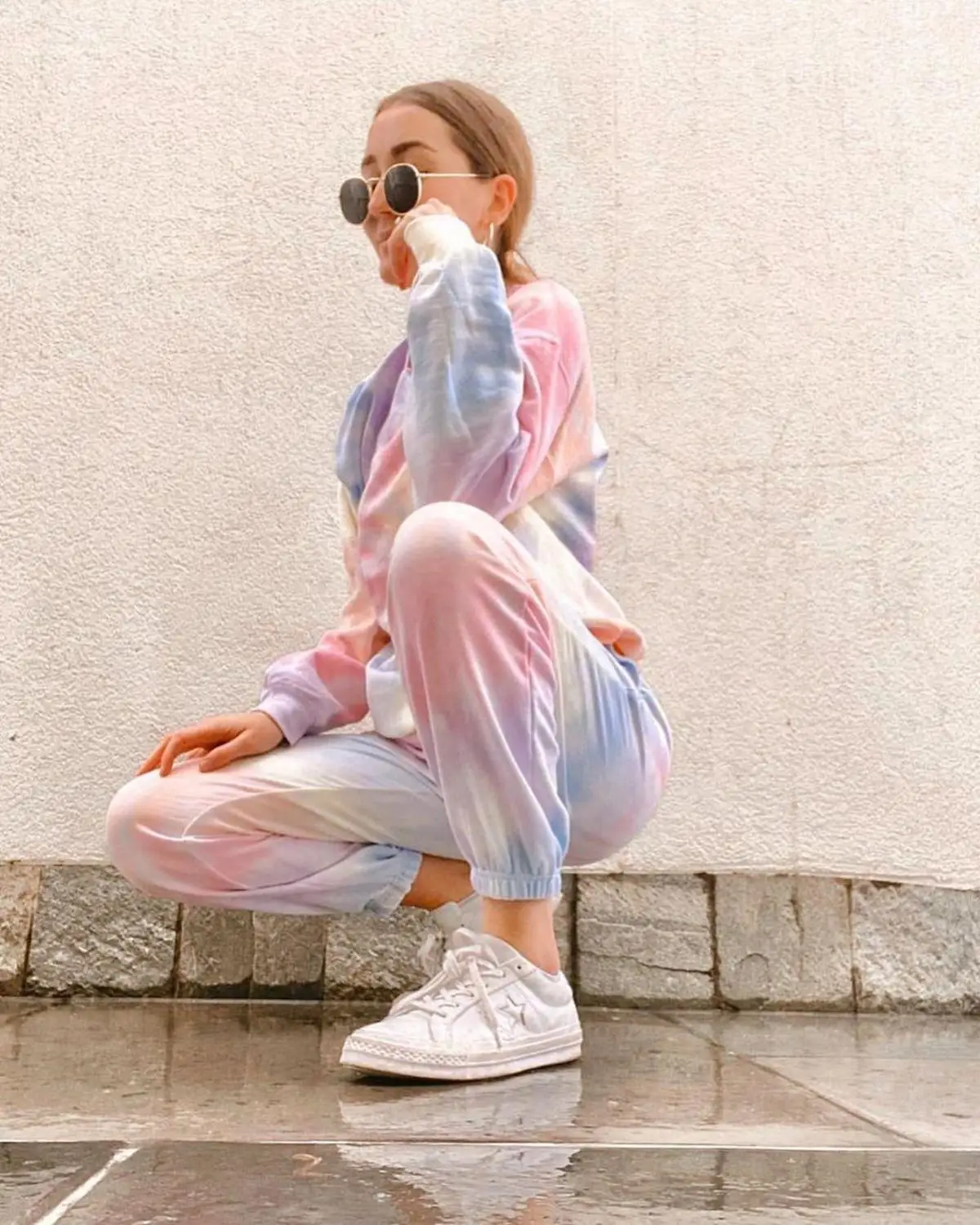 Костюм Женский Повседневный из 2 предметов свободные толстовки с капюшоном и