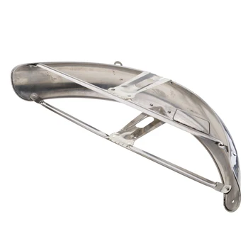 

2 Pack Motorcycle Front + Rear Fender Mudguard Mud Guard Metal Plated for Honda CG 125 (58cm + 55cm)