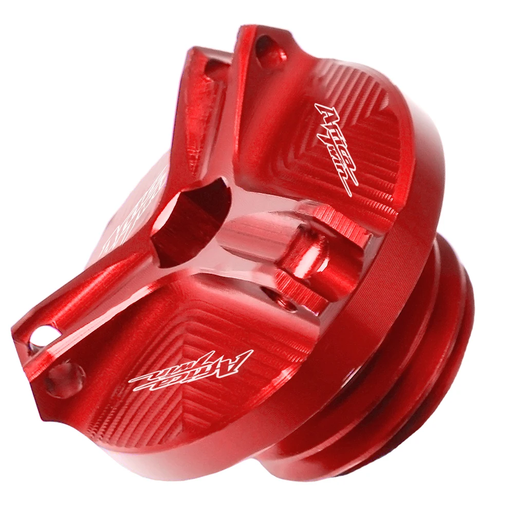 red Для Honda CRF1000L Африка TWIN Мотоцикл с ЧПУ Алюминий M20* 2,5 двигатель масляный фильтр чашка Заглушка Крышка винт - Цвет: red