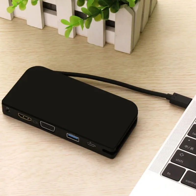 Адаптер USB 3 0 6 в 1 Thunderbolt Type C 4K HDMI 1080P VGA|Адаптеры Type-C| |