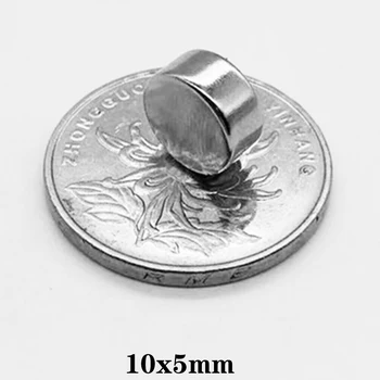 

10/20/30/50/100/150PCS 10x5 mm Powerful Neodymium Magnet 10mmx5mm Search Diameter Disc Magnet 10x5mm Round Magnets 10*5