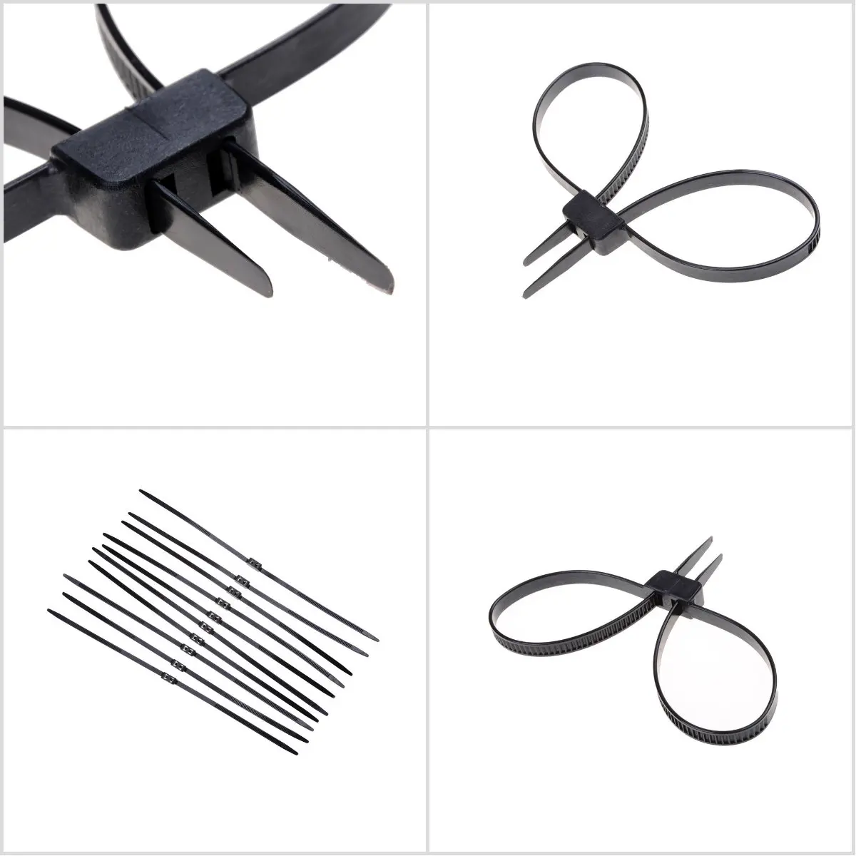 3 PCS/Lot New Plastic Police Handcuffs Double Flex Cuff Disposable Zip Tie | Обустройство дома