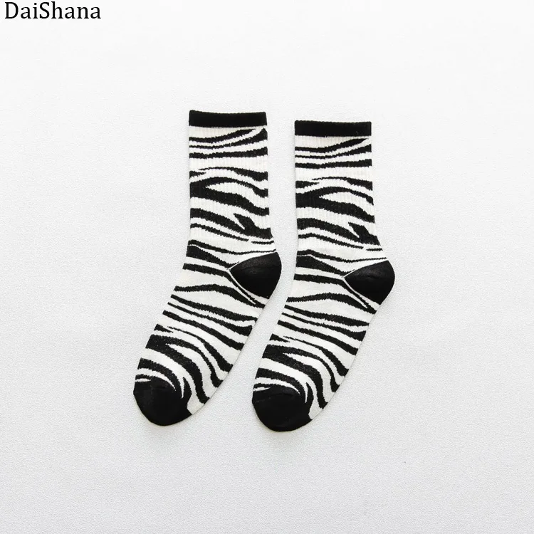 style 1 Harajuku новые милые носки Kawaii женские мягкие дышащие хлопковые носки с рисунком молочной зебры Повседневные Удобные носки до лодыжки модные - Цвет: style 1
