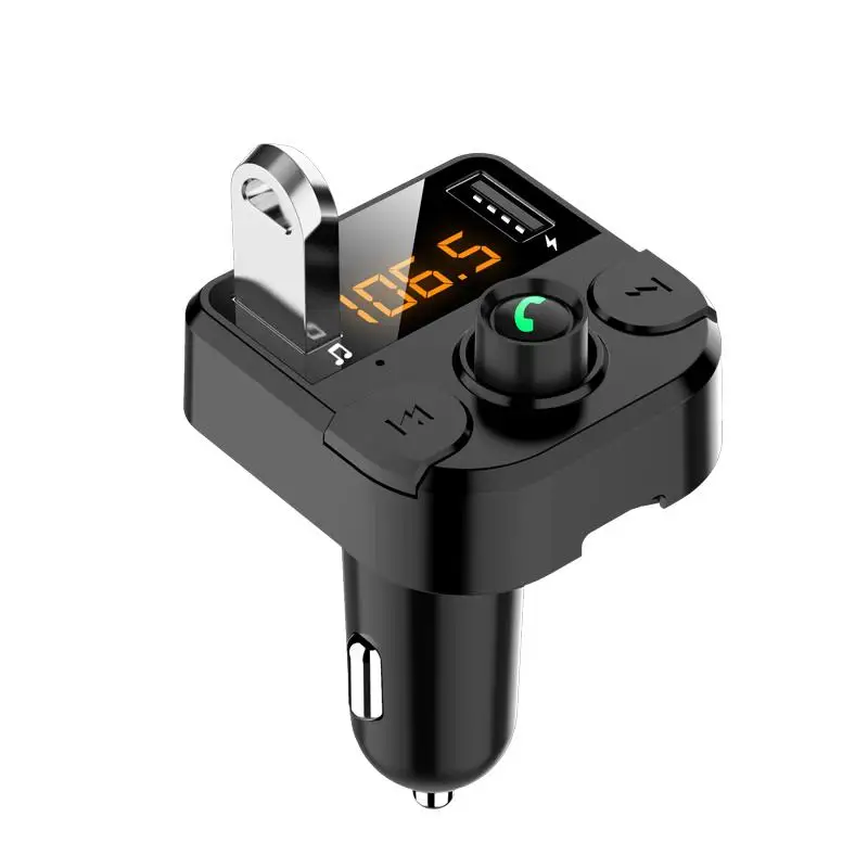 

DSstyles 12-24V BT36B Bluetooth 5.0 Car Kit MP3 Player FM Transmitter with Dual USB Charger Handsfree Music Audio Receiver