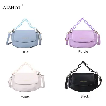 

Pleated Women Crossbody Shoulder Bags Classic Texture Delicate Creative Chic Pure Color PU Leather Small Ladies Handbag