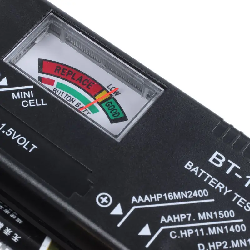 BT168 универсальный тестер для проверки батареи для AA AAA C D 9V 1,5 V кнопочных батарей