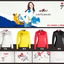 Qженская спортивная одежда с длинными рукавами, футболка для гольфа, 4 цвета, одежда для гольфа, S-XXL на выбор, повседневная одежда для гольфа