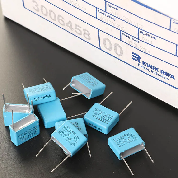 4 шт. Бесплатная доставка RIFA оригинальная серия PHE840 0 1 мкФ 104 пленка 275VAC
