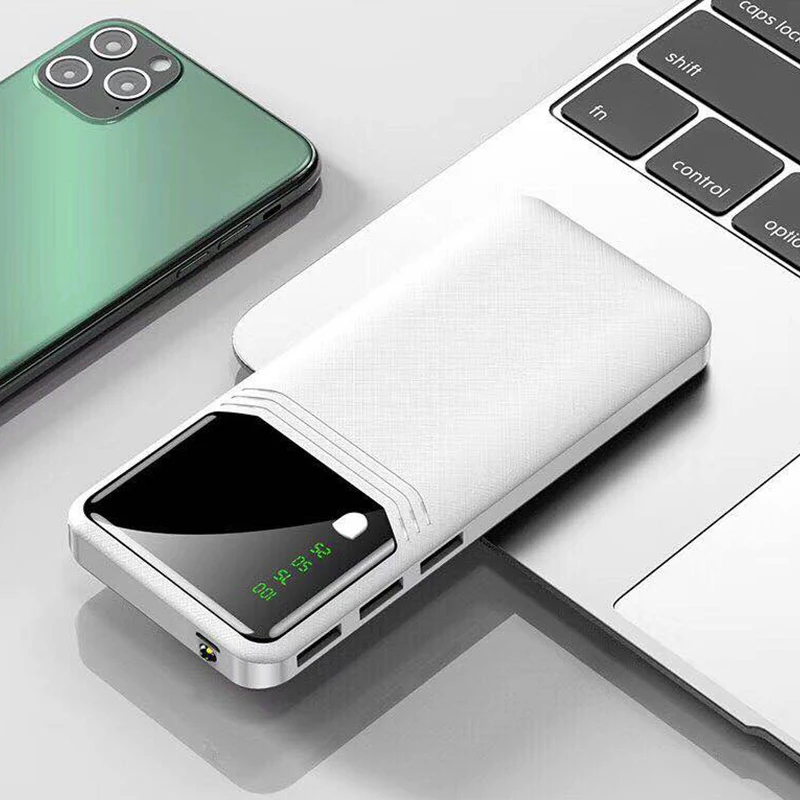 Портативное зарядное устройство большой емкости 30000 мАч 3 USB батареи для зарядки