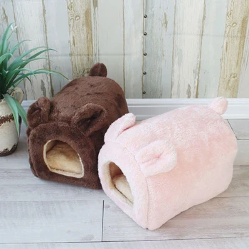

Small Pet Dog House Cat Cave Bed Teddy Chihuahua Kennel Thicken Warm Puppy Nest Bulldog Pet Yurt Tent Small Animals Bed