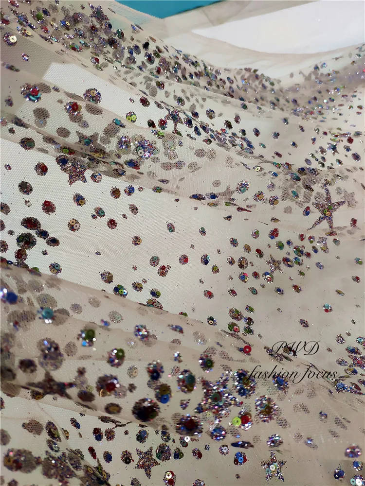 Африканский блеск сетчатые кружева с блестками ткань кристалл кружева ткань Stoffa пайетками одежда Индия сари шитье Tissu Tecidos