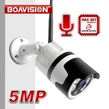 HD 1080P 5MP Bullet WiFi IP камера ONVIF беспроводная уличная камера ночного видения 20 м CCTV камера безопасности двухсторонняя аудио сигнализация P2P CamHi