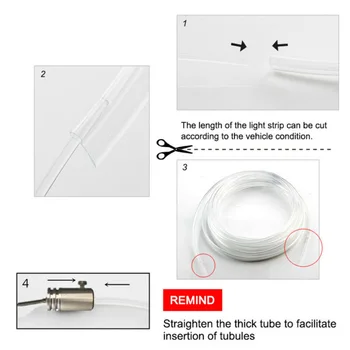 

Inner Light Strips Bluetooth DC 12V 5050 LED 6 Meter 360 degree Adjustment