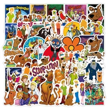 10 50 pçs scooby doo monstros liberados adesivos à prova dwaterproof água mala notebook skate pvc adesivo geladeira naklejki