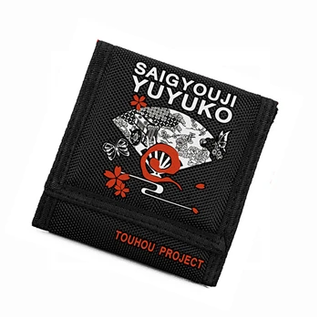 B TouHou Project кошелек короткий черный Carteira мужские кошельки с карманом для монет на молнии - Цвет: B