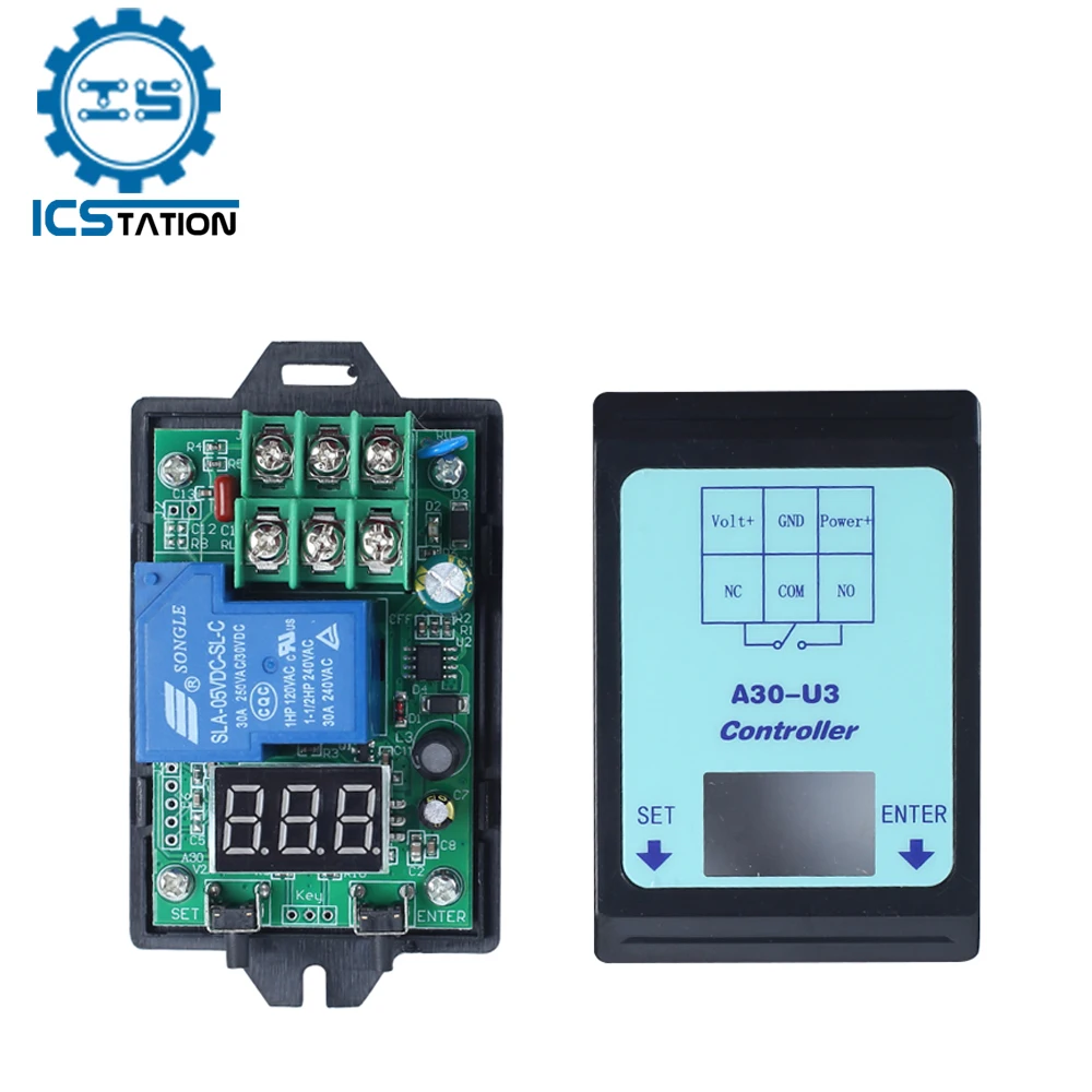 Реле задержки постоянного тока 6-80 В контроллер переключателя модуль монитора
