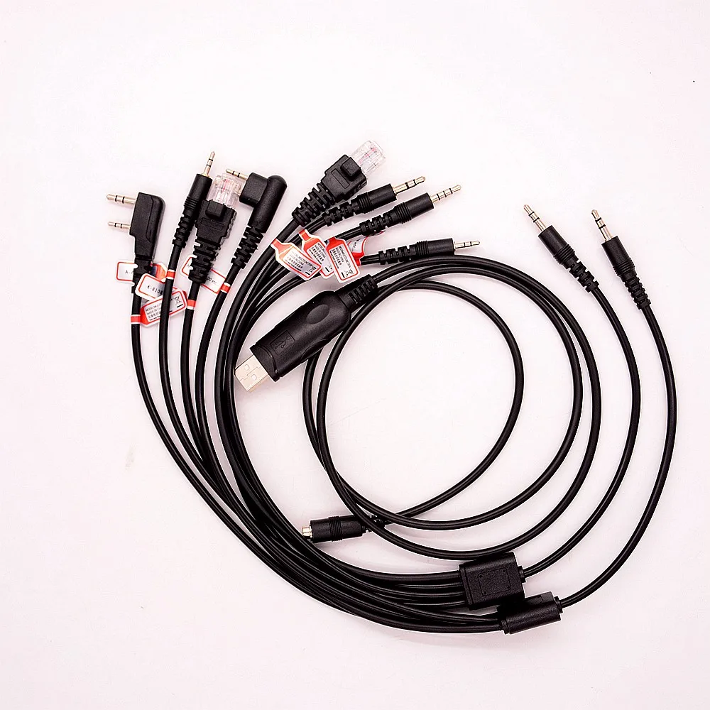 4 в 1 USB Программирование Программа Кабель-адаптер и CD для Kenwood Motorola Baofeng HYT серии ветчина трансивер Multi- интерфейс ga