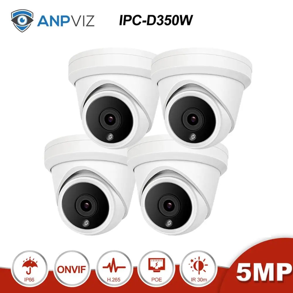 Anpviz 16CH 4 к NVR 5MP купольная PoE Комплект ip-камеры ONVIF дома/на открытом воздухе безопасности 8/10/12/16 фото системы видеонаблюдения DVR NVR Kit