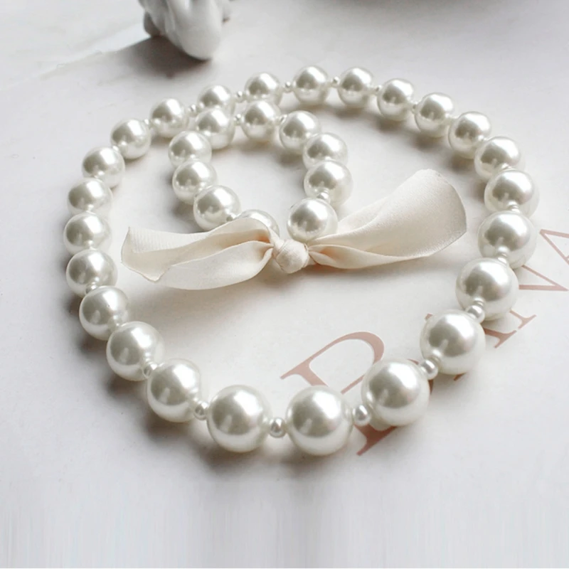 Children Jewelry Set 1 Set Children Accessories Girls Jewelry Artificial Pearl Necklace Bracelet Set Kids Little Girl Princess Decorations