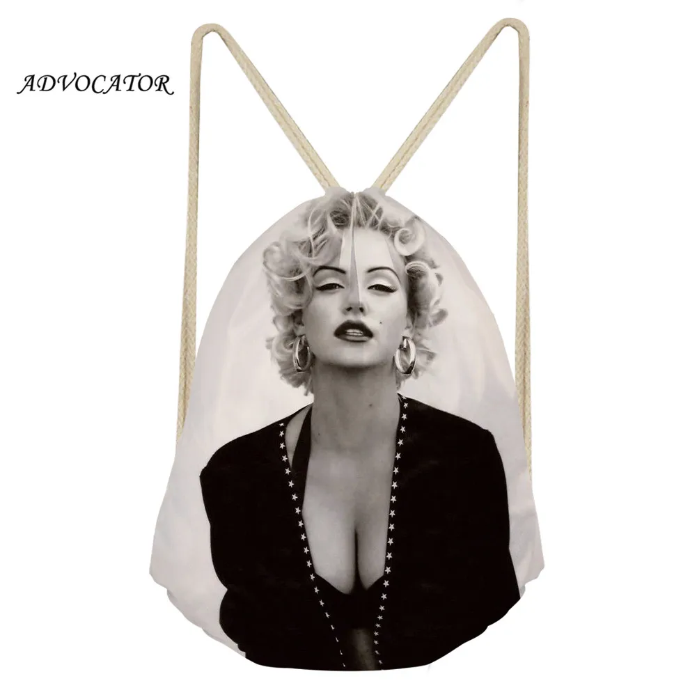 ADVOCATOR Marilyn Monroe, повседневная сумка для девочек с 3D принтом, маленькая сумка для обуви, водонепроницаемая сумка для хранения на заказ